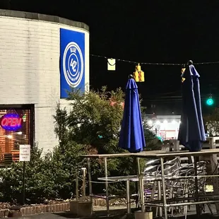 Outside of the restaurant.