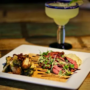 You can&apos;t go wrong with Margs and our Blackened Tenderloin.