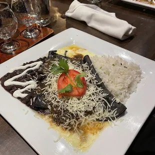 Blue Corn Enchiladas