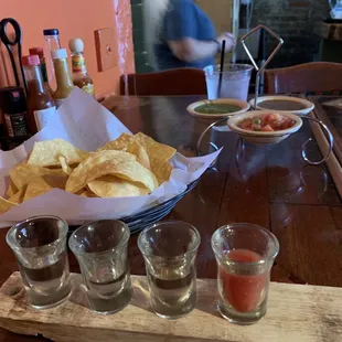 Tequila flight!!