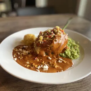 a plate of food on a table