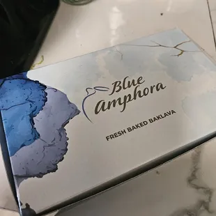 Beautiful packaging for baklava sample pack