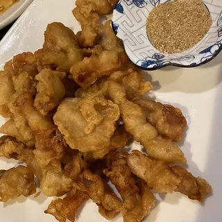M11. Deep Fried Pork Tenderloin with Salt and Pepper on Side
