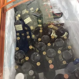 They have 2 freezers of frozen liquors. All kinds...just ask!