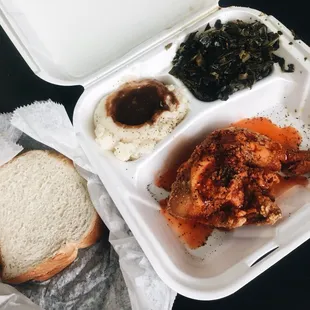 Chicken leg with 2 sides