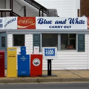 blue and white carryout; alexandria, va