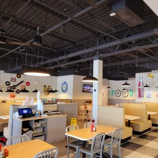 Dining area, new location