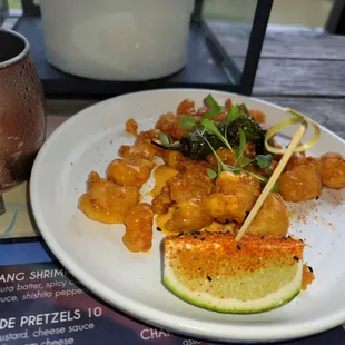 Bang Bang Shrimp with Moscow Mule