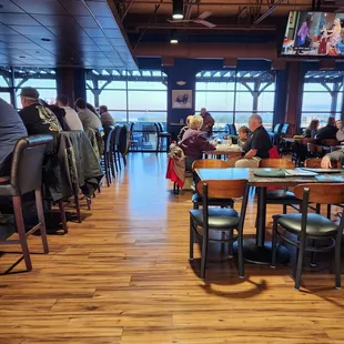 people sitting at tables