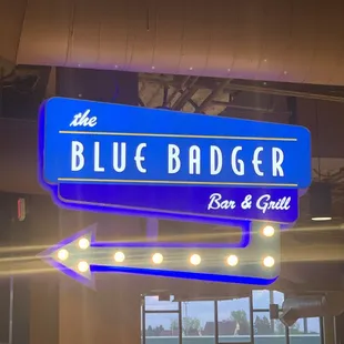 The entrance sign