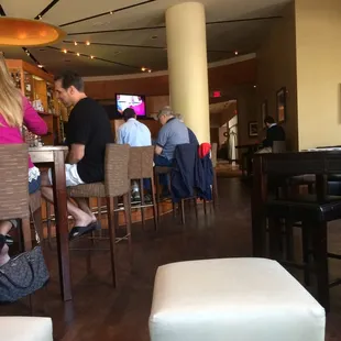 Saturday afternoon crowd