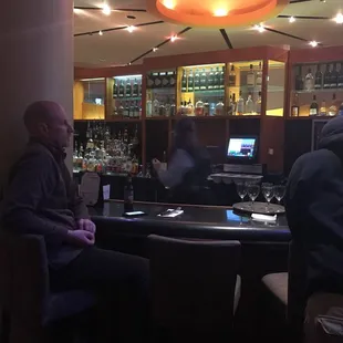 Pretty cool bar area.