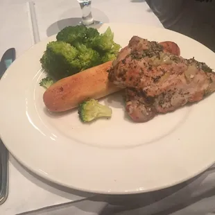 a plate of food on a table