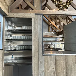 Self service everything. Pick up counter.