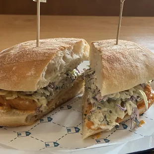 Grilled buffalo chicken sandwich