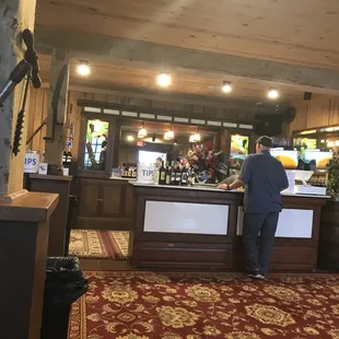 Service counter at the Bluebarn