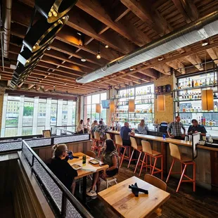 people sitting at the bar