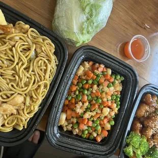 Chicken Lo Mein 6 Pieces Crab Cheese Wontons 4 Pieces Lettuce Wraps Orange Chicken