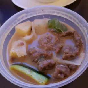 Panang Curry?????? Or so the cook said.