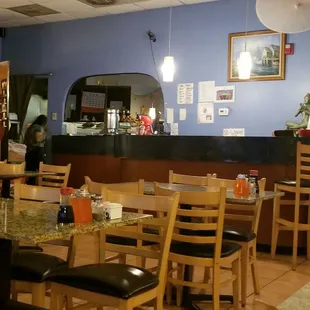 the dining area