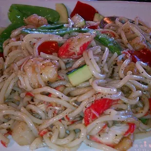 Seafood udon.