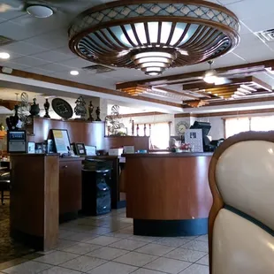 the interior of the restaurant