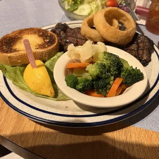 Ribeye Steak at a seafood restaurant