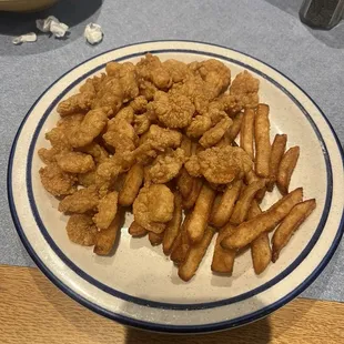 small baby shrimp plate