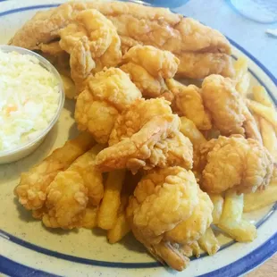 Fantail shrimp and snapper