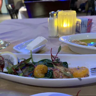 These are the seared scallops appetizer and it is delectable!