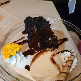 Best dessert! Warm chocolate cake