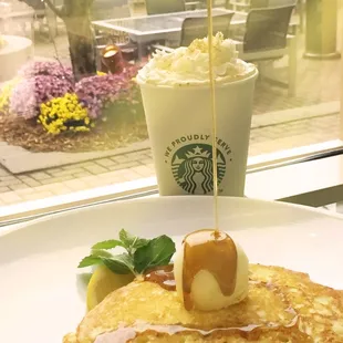 Pumpkin Spice Latte - Ricotta Pancake