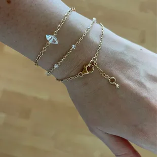 Love the details with a little extra chain hanging from the closing hook.