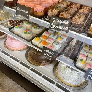 a variety of cupcakes