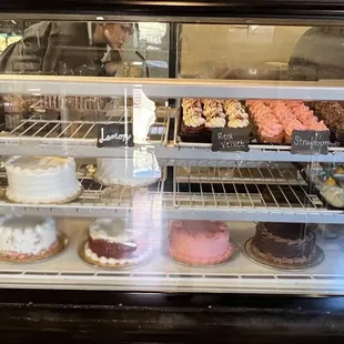 Cake and cupcake selection