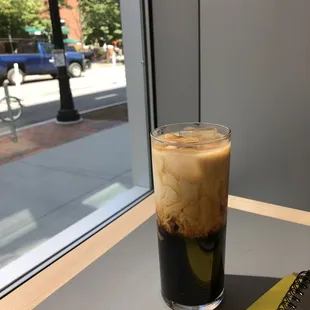 12 oz. New Orleans iced coffee with almond milk / August 2019