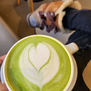 My jam creamy matcha latte daily $$$ 12/16/23