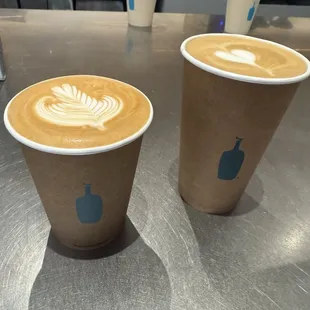 Lattes! Love their espresso! Had to buy a bag of beans too!