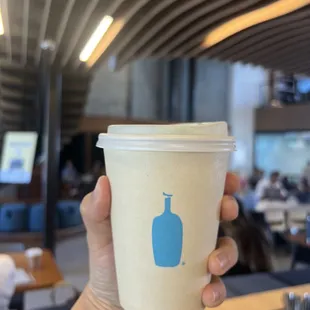 Blue bottle matcha latte in 12oz