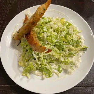 Deconstructed Caesar salad