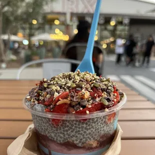 Lazy Blue, substitute pitaya for Huckleberry