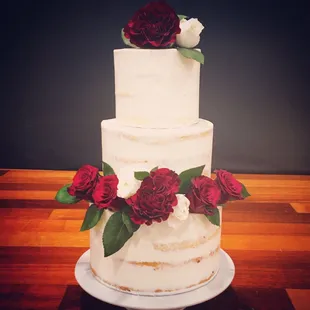 Semi-Naked Wedding Cake