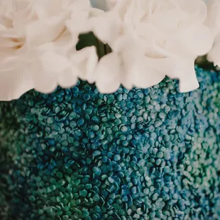 Watercolor Wedding Cake, Sugar Flowers