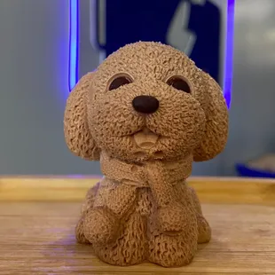 I forgot the name but it&apos;s like a chocolate puppy mousse