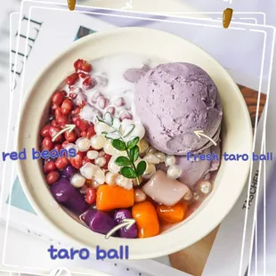 fresh taro ball