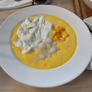 Mango Noodle Soup with Sticky Rice Ball