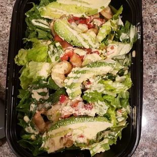 Grilled shrimp salad
