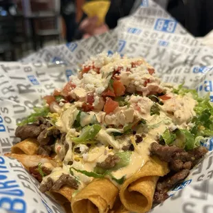 Surf &apos;n&apos;turf rolled tacos