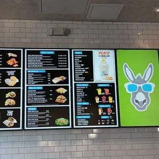Wall Food Menu