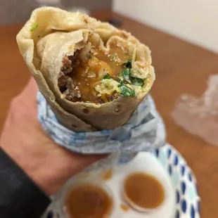Surf and Turf burrito (so good)
